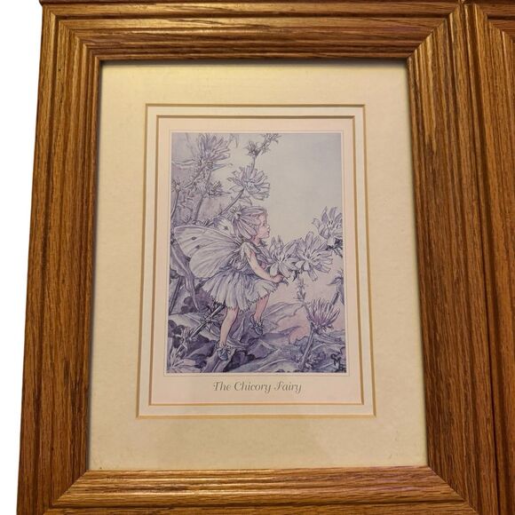 5 Vintage Fairy Framed Art Print by Cicely Mary Barker Wood Frame 9x11 Whimsical - Picture 2 of 13